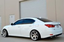 Lexus GS 2011-2020 Windabweiser mit Chromleiste (4 Stk, HIC) Foto 4