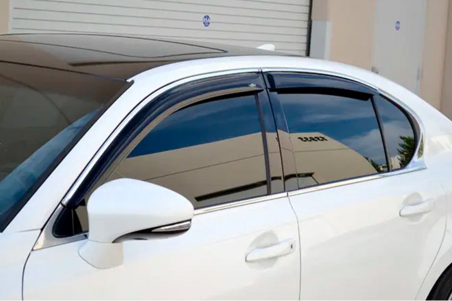 Lexus GS 2011-2020 Windabweiser mit Chromleiste (4 Stk, HIC) Image