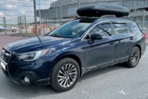 Subaru Legacy 2014-2019 Windabweiser mit Chromleiste (4 Stk, HIC) Foto 3