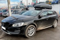 Volvo V60 2011-2018 Windabweiser mit Chromleiste (4 Stk, HIC) Foto 1