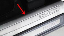 Kia Sorento III UM 2014-2020 Einstiegsleisten Edelstahl innen Libao (4 Stk) Foto 3
