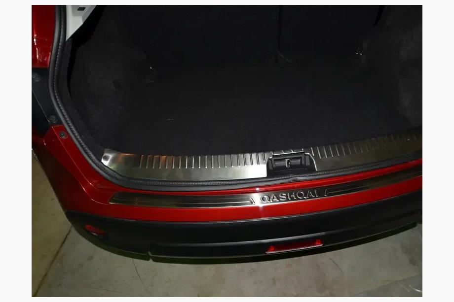 Nissan Qashqai 2010-2014 Kofferraum Ladekantenschutz Libao (Edelstahl) Image