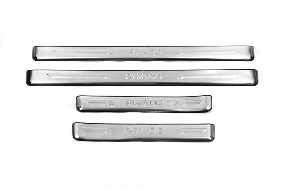 Toyota Land Cruiser Prado 150 2009-2023 Einstiegsleisten Abdeckungen (4 Stk, Edelstahl) Image