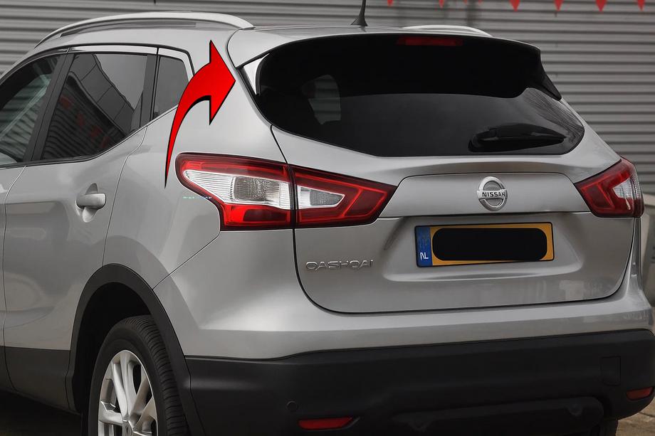 Nissan Qashqai 2014-2021 Spoiler-Abdeckungen Libao (2 Stk, Kunststoff) Foto 1