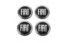 Fiat Aufkleber für Felgendeckel 54mm (4 Stk) Foto 1