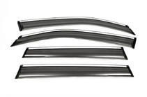 Subaru Forester 2013-2018 Windabweiser mit Chrom (4 Stk, Aomis) Foto 2