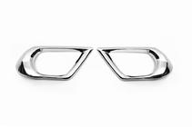 Subaru Forester 2013-2018 Chrom Blenden fuer Nebelscheinwerfer Libao (2 Stk, Kunststoff) Foto 3