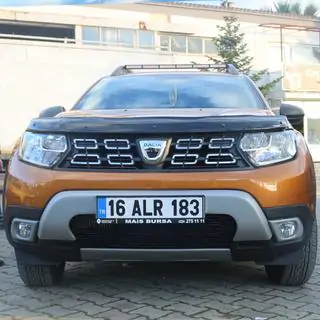 Abdeckungen für Nebelscheinwerfer (ABS, grau) Renault Duster 2018-2024 Foto 4