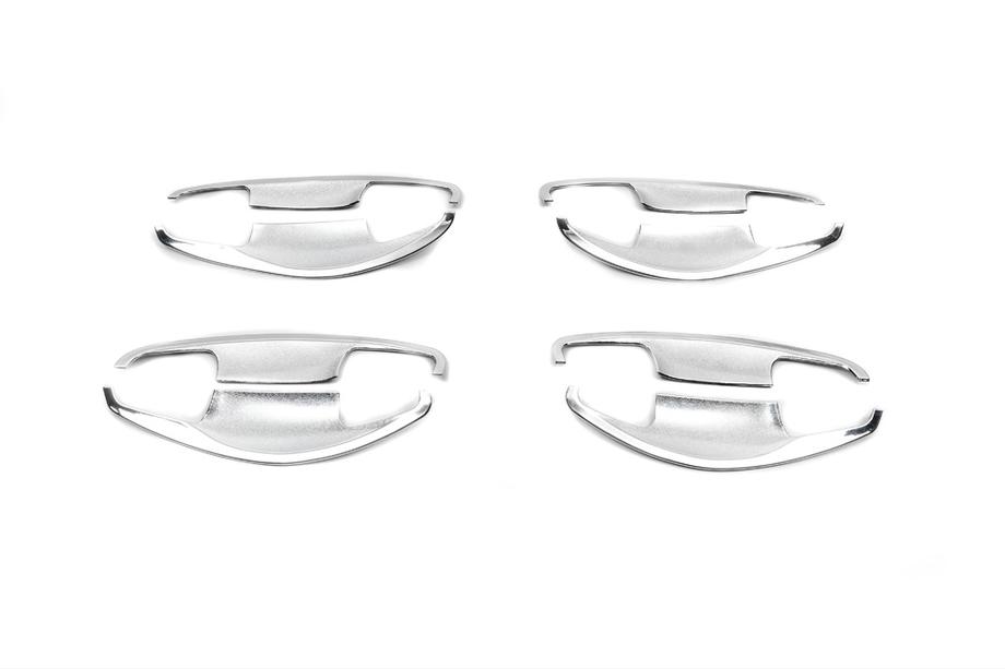 Hyundai Santa Fe 3 2012-2018 Chrom Abdeckungen unter Türgriffe (4 Stk, ABS) Image