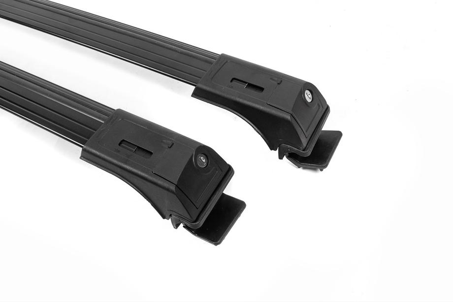 Dacia Duster 2018-2024 Dachträger für Reling abschließbar Skybar V1 (2 Stk) Schwarz Foto 5