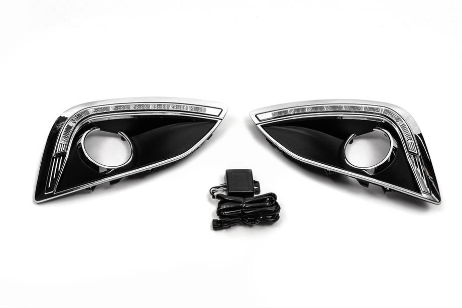 Hyundai IX-35 2010-2015 Nebelscheinwerfer Einsätze (2 Stk, mit LED) Image