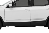 Nissan Qashqai 2014-2021 Türleisten Chrom Libao V2 (4 Stk.) Foto 1