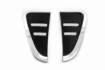 BMW X5 F15 2013-2018 Chrom Kiemenabdeckungen mit Schwarz (2 Stk) Foto 1