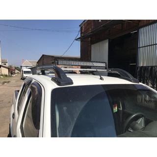 Dachreling mit Querträgern (2 Stk, schwarz) Toyota Hilux 2006-2015 Foto 3
