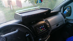 Opel Vivaro 2001–2015 Ablagebrett Armaturenbrett (2001-2010, Schwarz mit roter Naht) Foto 5