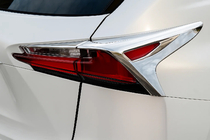 Lexus NX 2014-2021 Chrom Rückleuchten Abdeckungen (2 Stk, ABS) Foto 1