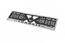Ford Transit 1991-2000 Kennzeichenhalter Chrom (1 Stk, Edelstahl) Foto 2