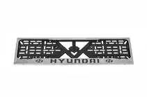 Hyundai Kennzeichenhalter Chrom Hyundai (1 Stk, Edelstahl) Foto 2