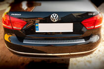 Volkswagen Passat B7 2012-2015 Heckstoßstangenabdeckung OmsaLine MAT (Sedan, Edelstahl) Foto 2