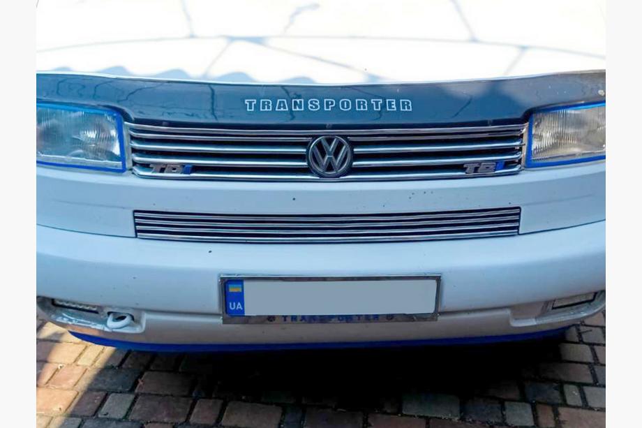 Volkswagen T4 Caravelle/Multivan 1990–2003 Kennzeichenhalter Chrom Transporter (1 Stk, Edelstahl) Image