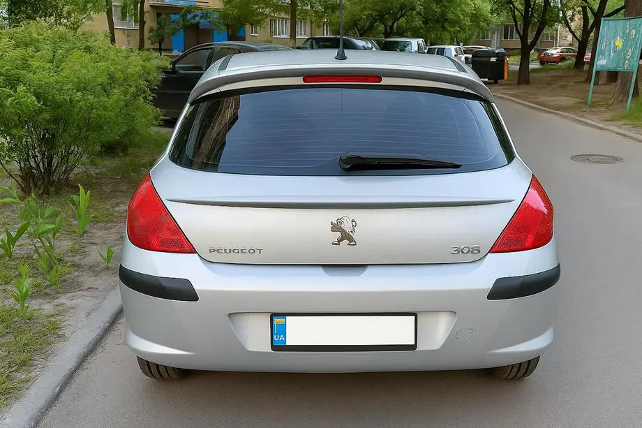 Peugeot 308 2007-2013 Heckspoiler Libao (ABS-Kunststoff) Image