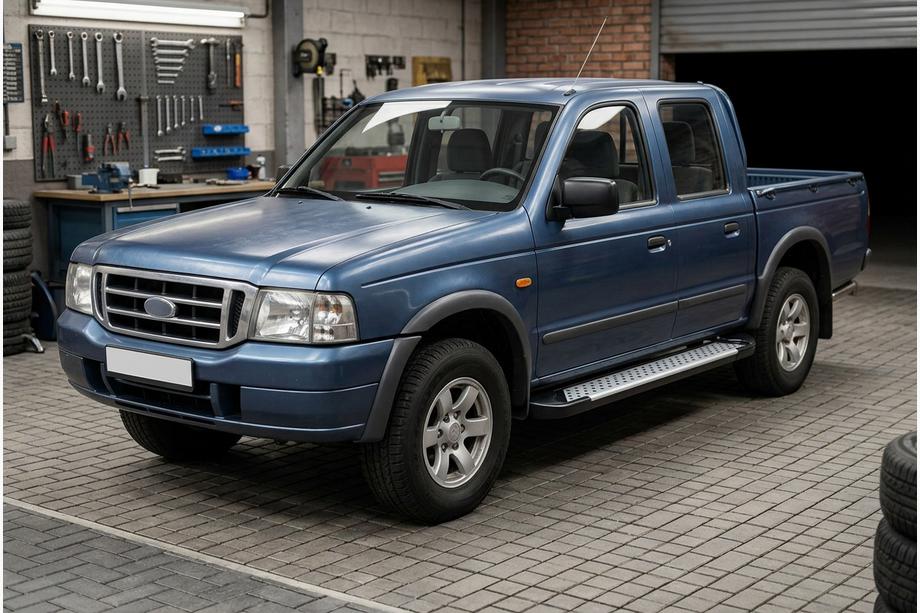 Ford Ranger 2002-2006 Trittbretter Allmond Grey (2 Stk., Aluminium) Image