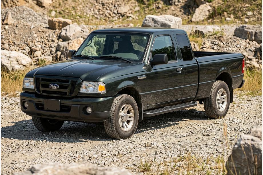 Ford Ranger 2002-2006 Trittbretter Allmond Black (2 Stk., Aluminium) Image