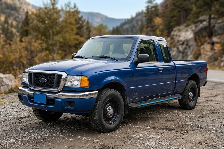 Ford Ranger 2002-2006 Seitenschweller Maya Blue (2 Stk., Aluminium) Image