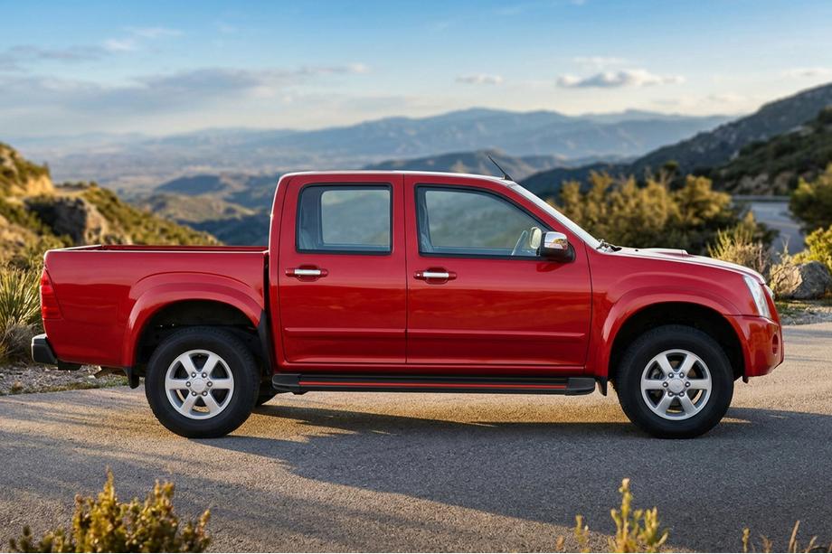 Isuzu D-Max 2002-2011 Trittbretter Maya Red (2007-2012, 2 Stk., Aluminium) Image