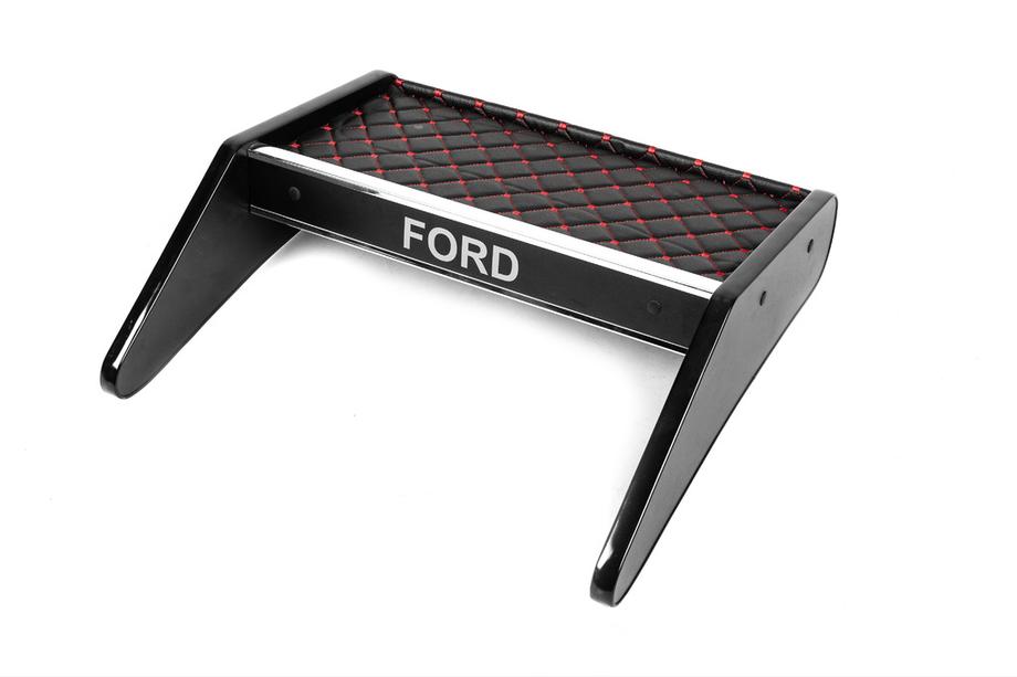 Ford Transit 2000–2014 Ablage für Armaturenbrett (Schwarz mit roter Naht) Image