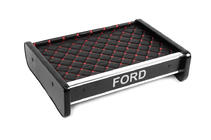 Ford Transit 1991-2000 Ablage für Armaturenbrett (Schwarz mit roter Naht) Foto 3