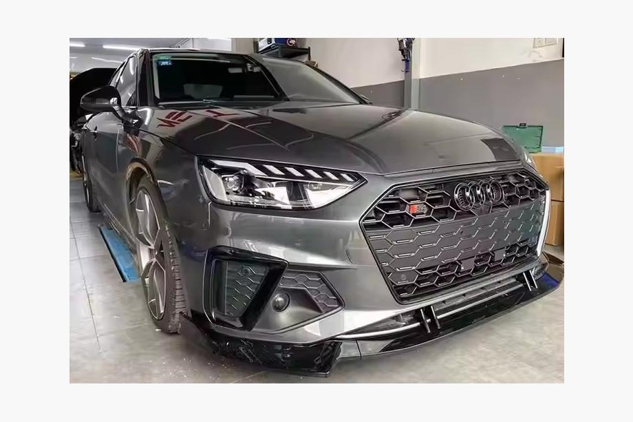 Audi A4 B9 2015-2024 Frontlippe 2021-2023 (schwarz) Image