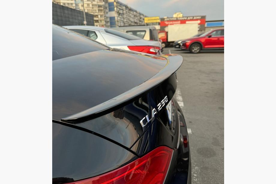 Mercedes CLA C117 2013-2019 Heckspoiler Lippe (1234 Upgrade, Schwarz) Image