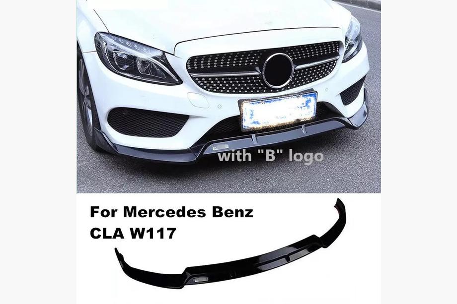 Mercedes CLA C117 2013-2019 Frontlippe V1 (schwarz) Foto 3