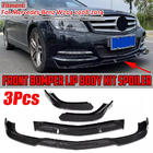 Mercedes C-class W204 2007-2015 Frontlippe für 1234 Upgrade (2011-2014) Schwarz Foto 4