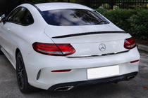 Mercedes C-class W205 2014-2021 Heckspoiler für Coupe (1234 Upgrade, schwarz) Foto 1