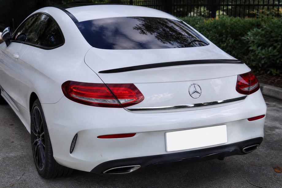 Mercedes C-class W205 2014-2021 Heckspoiler für Coupe (1234 Upgrade, schwarz) Image