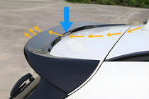 BMW X1 F48 2015-2022 Heckspoiler Lippe (1234 Upgrade, Schwarz) Foto 8