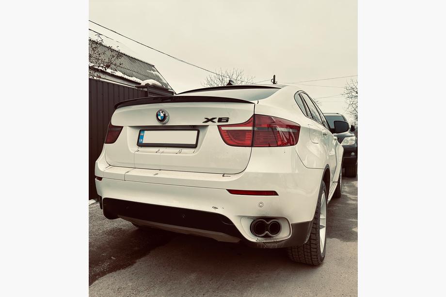 BMW X6 E71 2008–2014 Heckspoiler Lippe (1234 Upgrade, Schwarz) Image