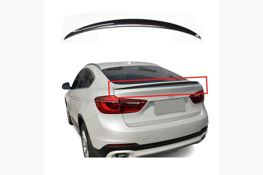 BMW X6 F16 2014-2019 Heckspoiler Lippe (1234 Upgrade, Schwarz) Image