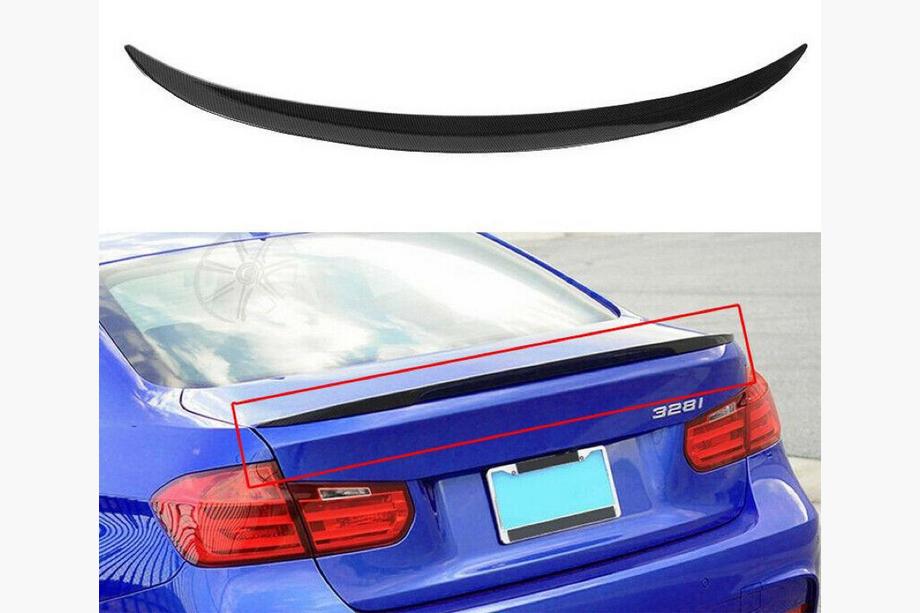 BMW 3 Series F30/F31 2012-2019 Heckspoiler LIP V2 (1234 Upgrade, Schwarz) Image