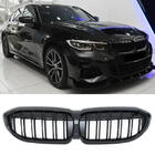 BMW 3 Series G20/G21 2018- M-Look V2 Nieren (2018-2022, Schwarz Glanz) Mit Kameravorbereitung Foto 2