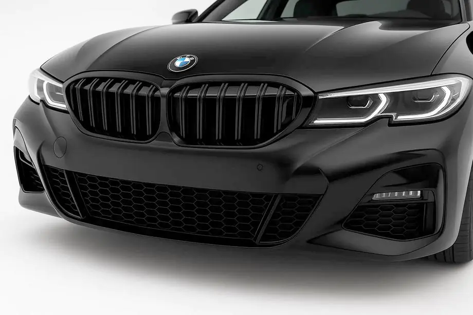 BMW 3 Series G20/G21 2018- M-Look V2 Nieren (2018-2022, Schwarz Glanz) Image