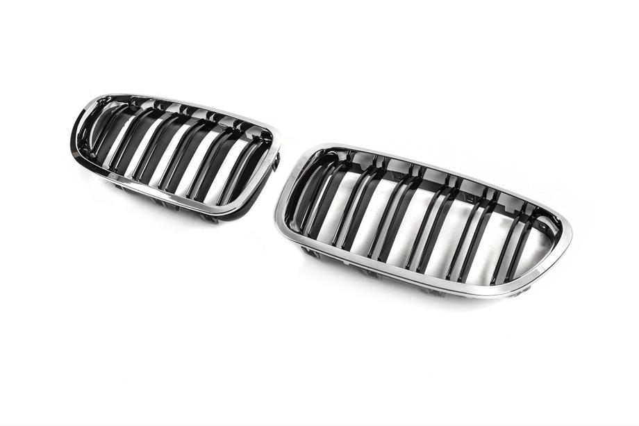 BMW 5 Series F10/F11 2010–2016 Nieren-Grill (2 Stk, Chrom) Image
