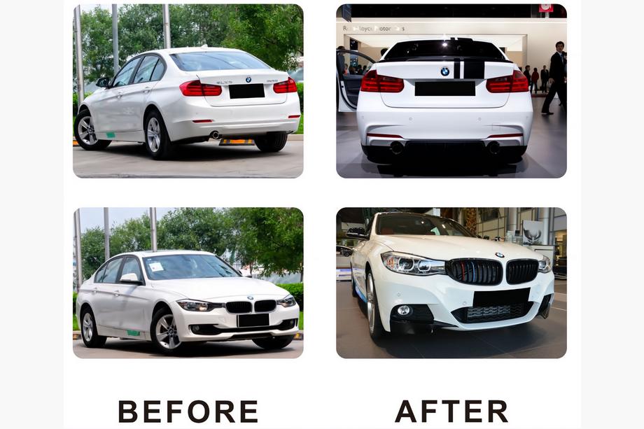 BMW 3 Series F30/F31 2012-2019 Bodykit Set (M-Performance) Doppelendrohr einseitig Foto 3