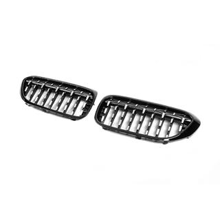 Diamond Silver V2 Nieren (2017-2020, Schwarzer Rahmen) BMW 5er G30/G31 2017–2023 Foto 3