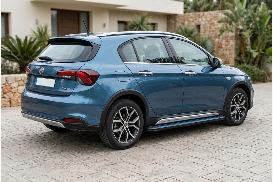 Fiat Tipo Cross 2021- Seitenschweller Maya Blue (2 Stk., Aluminium) Image