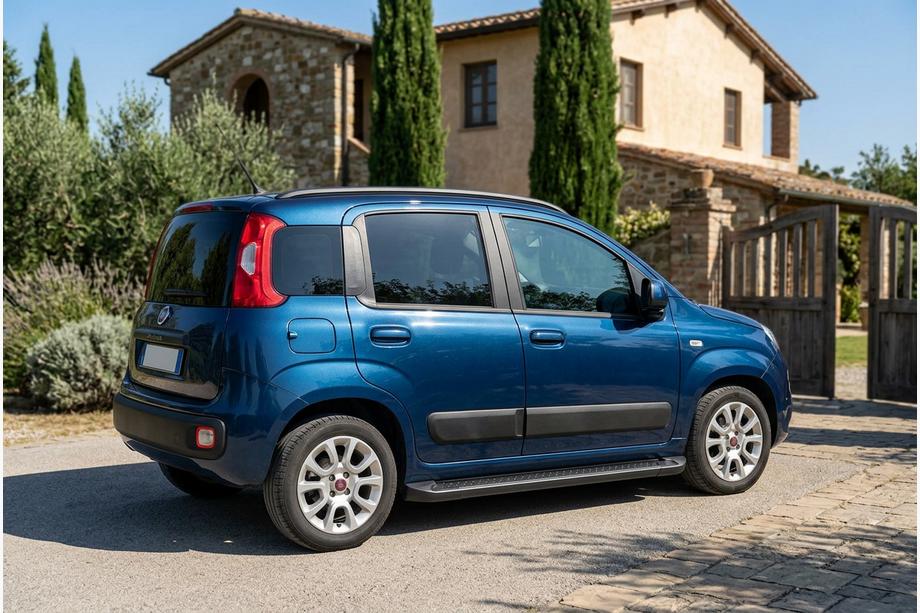 Fiat Panda 2011-2023 Trittbretter Allmond Black (2 Stk., Aluminium) Image