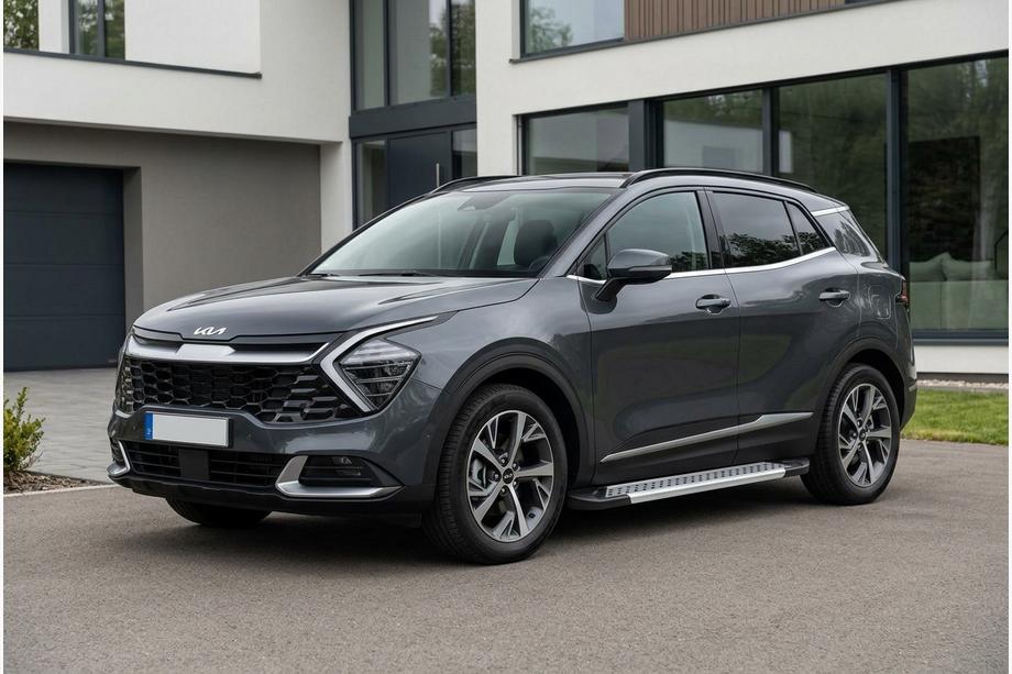 Kia Sportage 2021- Seitenschweller Vision New Grey (2 Stk., Aluminium) Image