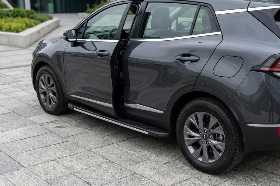 Kia Sportage 2021- Seitenschweller Bosphore Grey (2 Stk., Aluminium) Image